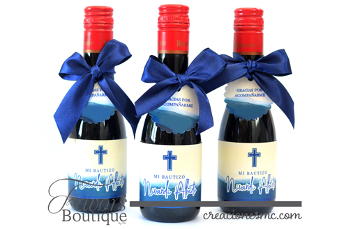 creaciones mc botellas de vino personalizadas bautizo - Recuerdos Bautizo Comunion
