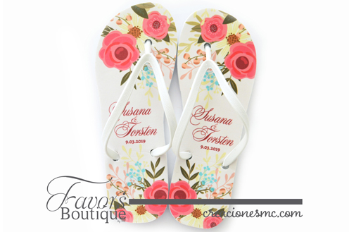 creaciones mc sandalias a todo color boda diseno floral chic - Sandalias Personalizadas