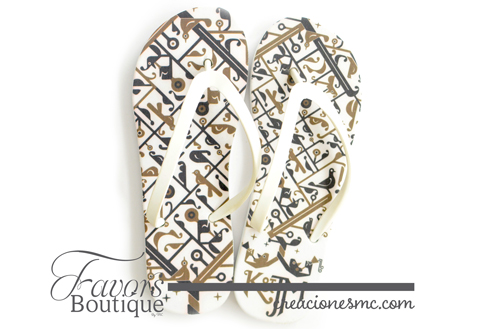 creaciones mc sandalias a todo color boda egipcio - Sandalias Personalizadas
